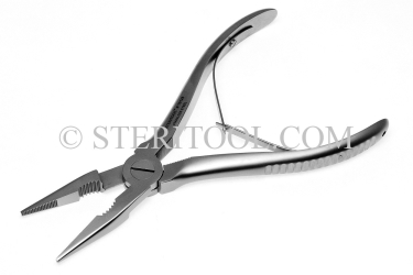 #10128 - 7"(175mm) Stainless Steel Ultimate Slim Nose Pliers, 1/8" wide. pliers, stainless steel, ultimate